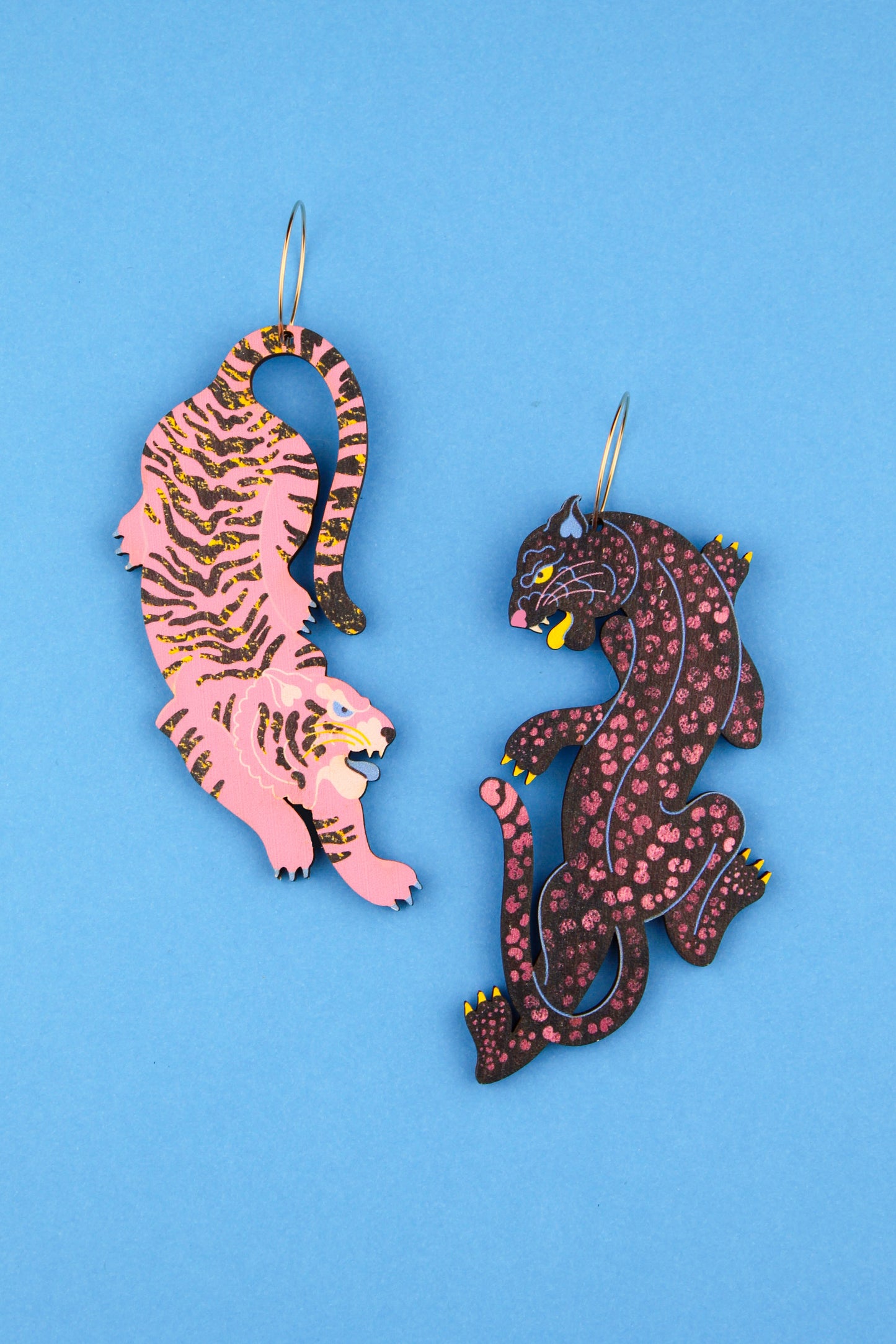 Tiger Vs Panther earrings