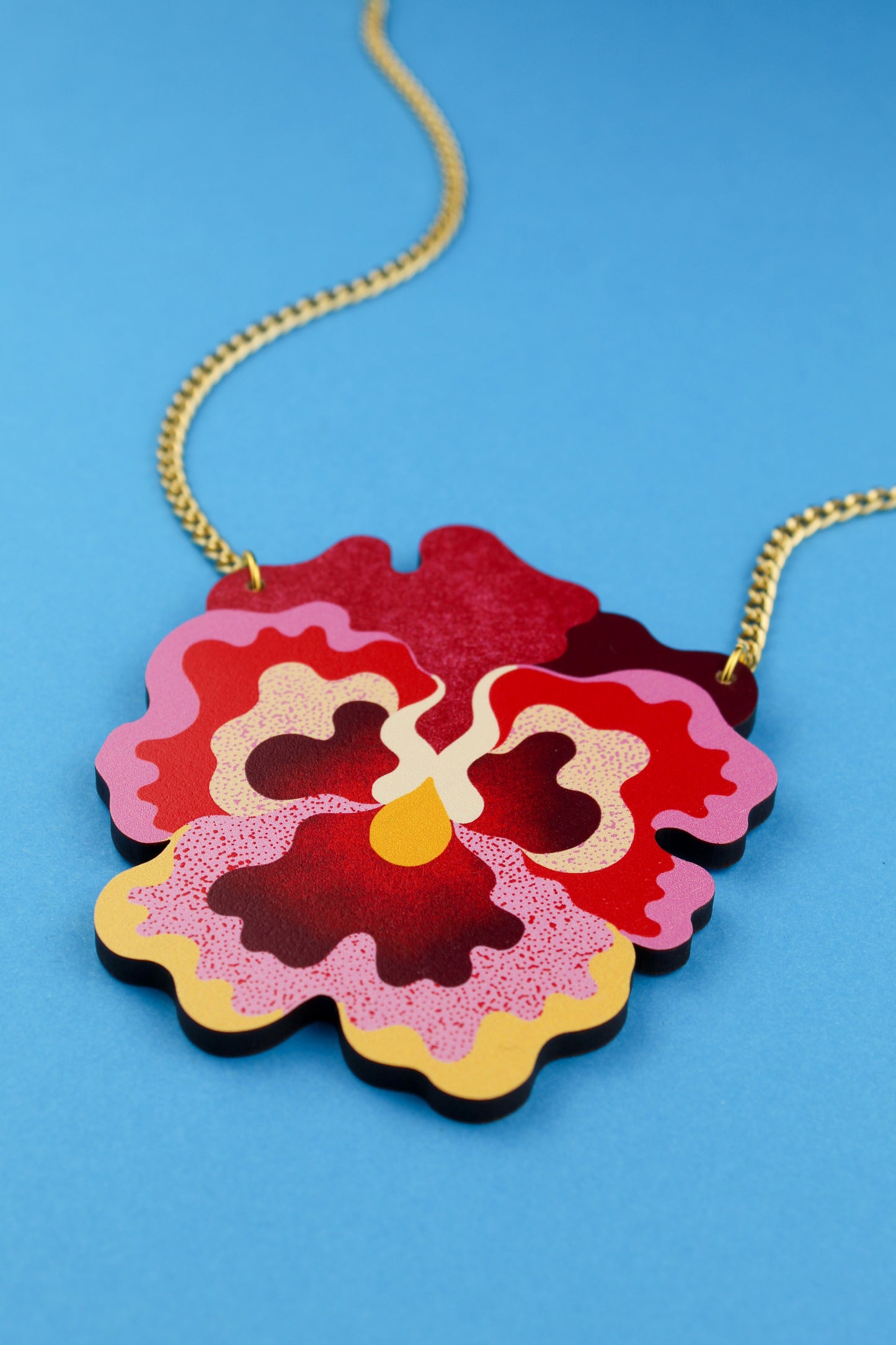 Giant Pansy Necklace