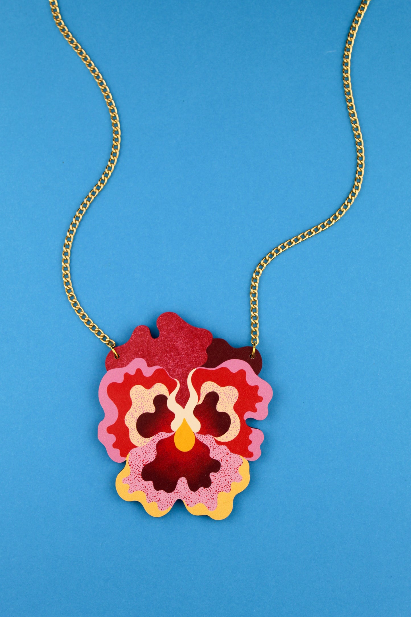 Giant Pansy Necklace