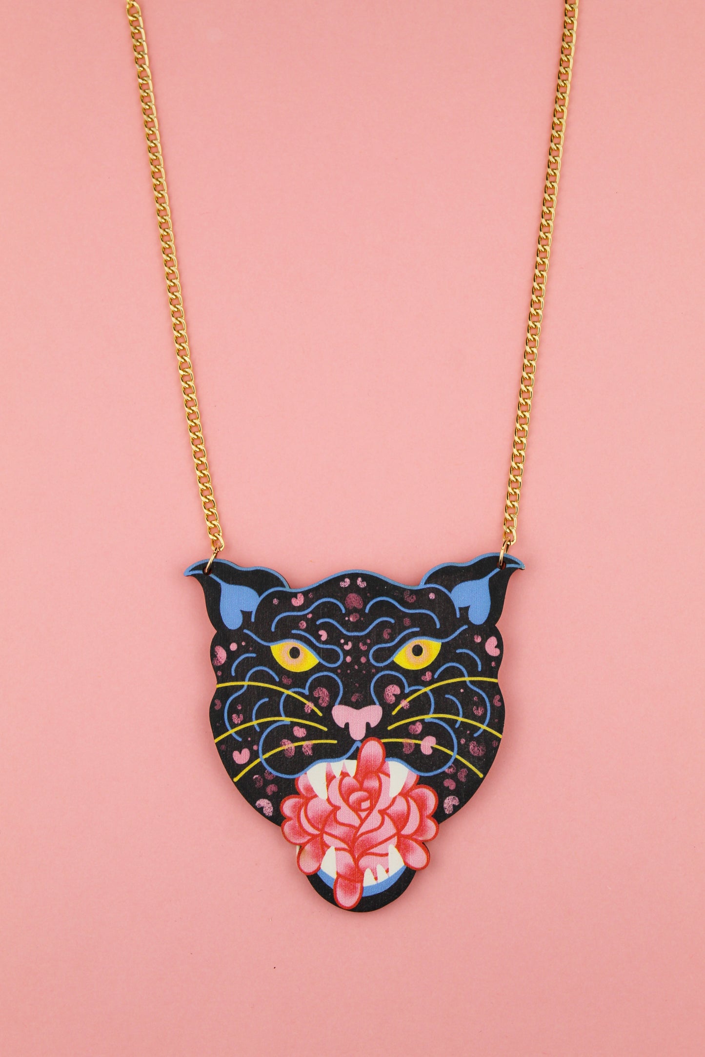 Panther Rose Necklace