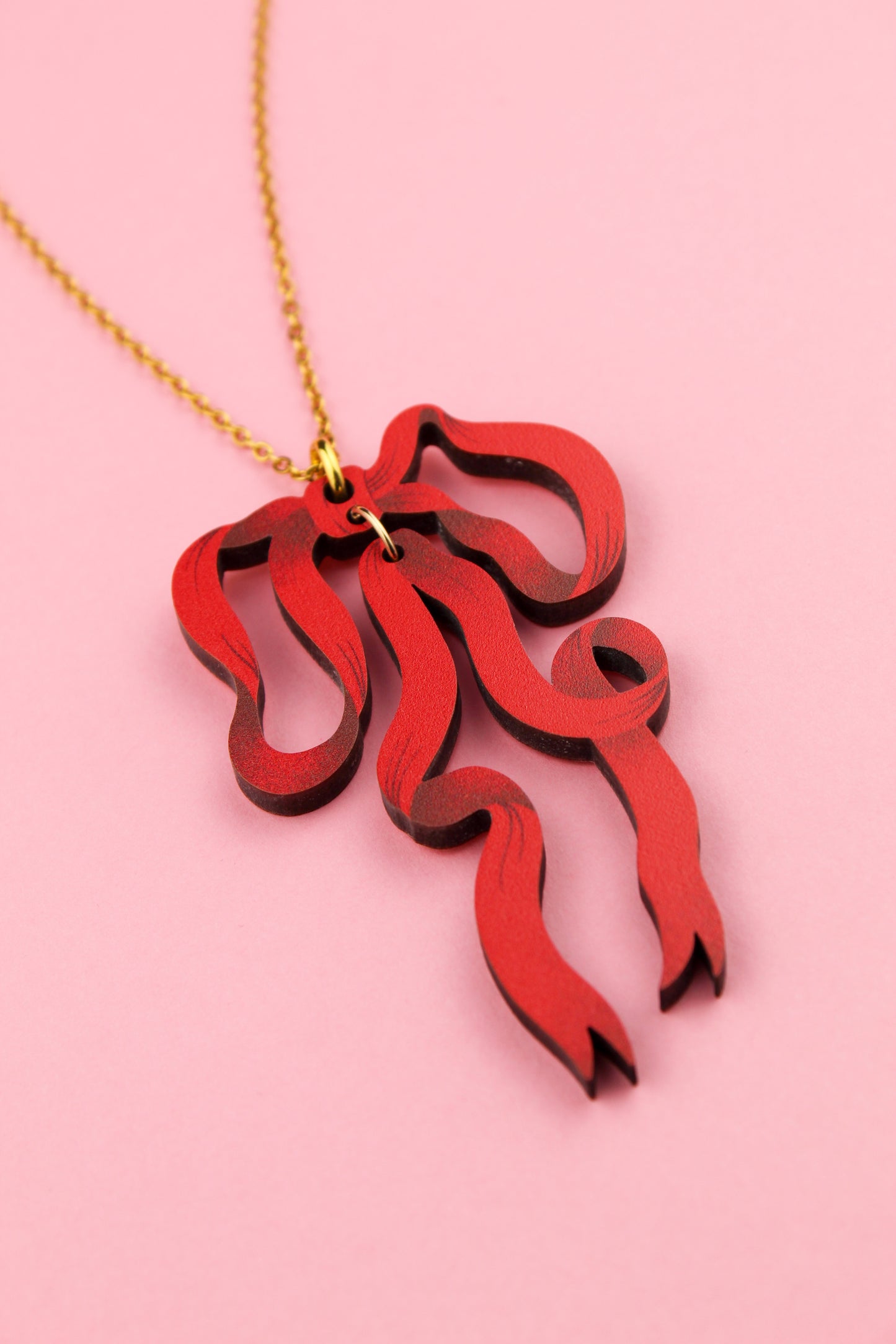 Red Bow Pendant