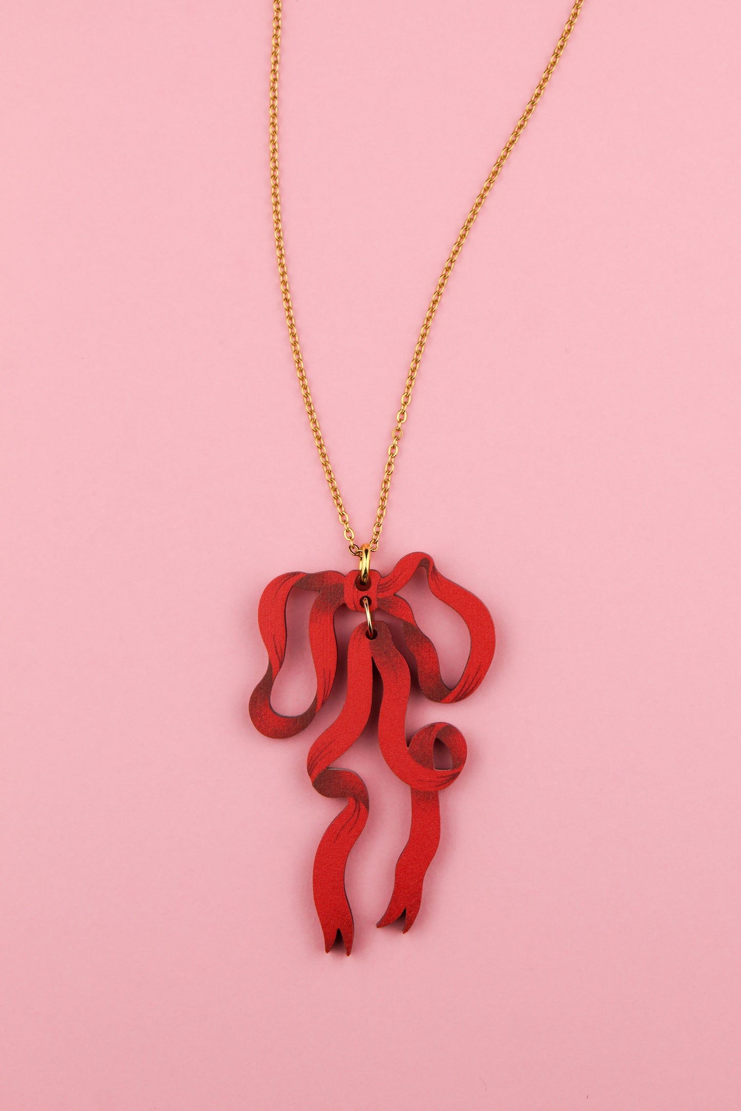 Red Bow Pendant