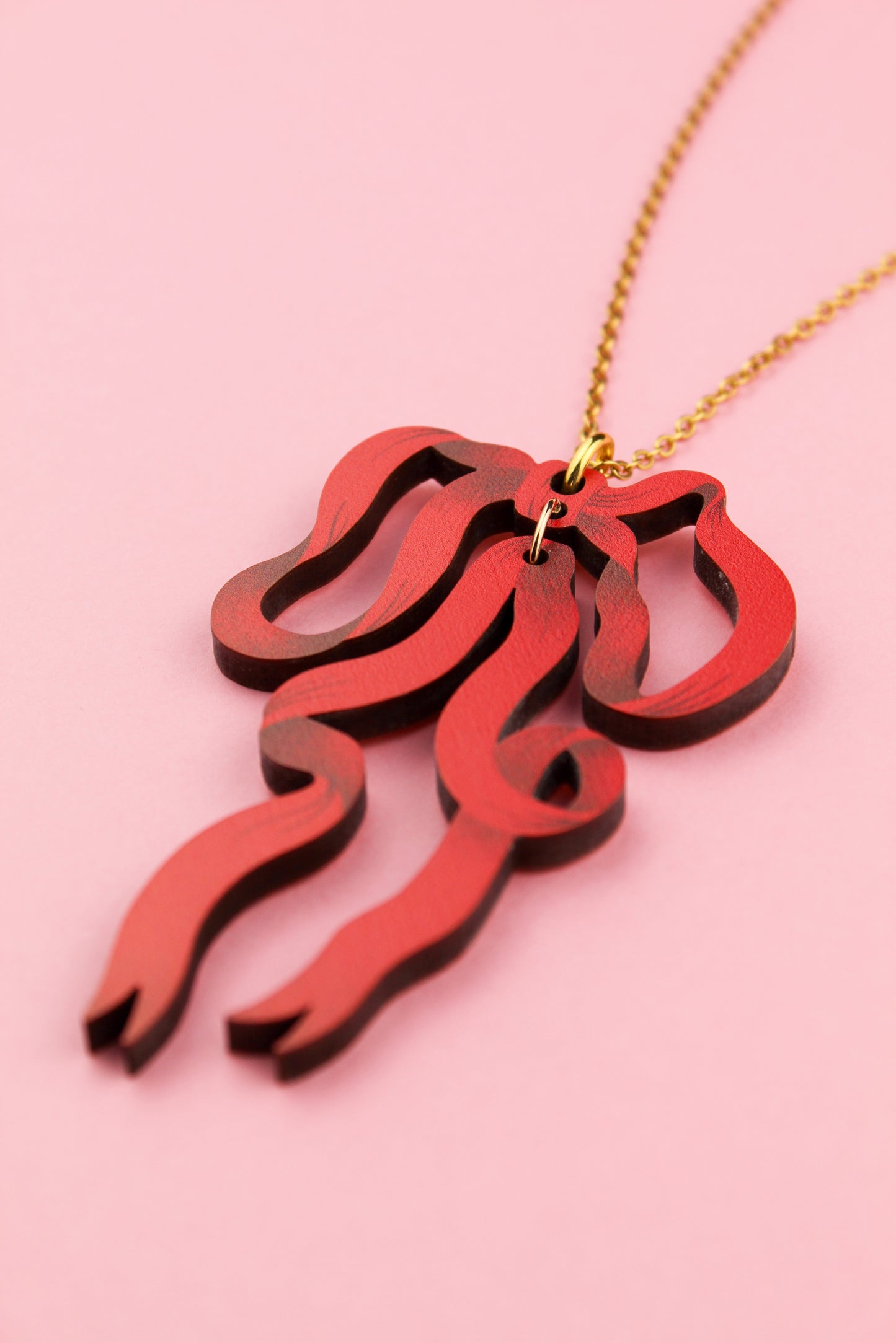 Red Bow Pendant