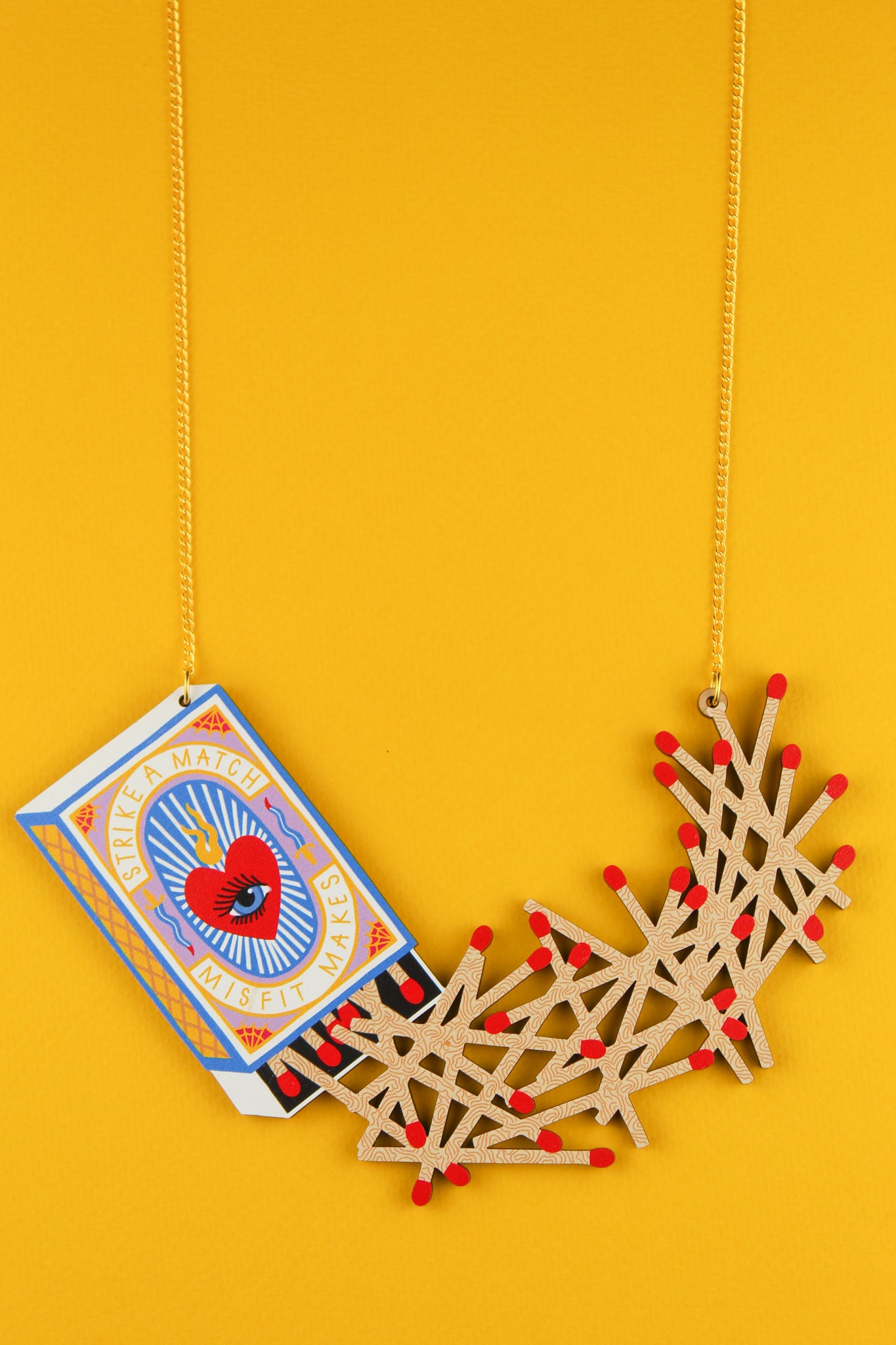 Strike A Match Necklace